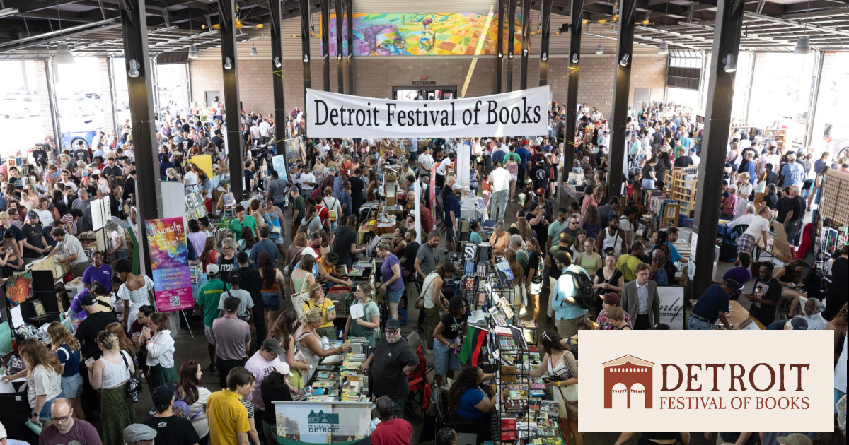Detroit Bookfest 2026 Image 1 Detroit Bookfest 2026 - DBF2024 AerialView ForFacebookCard