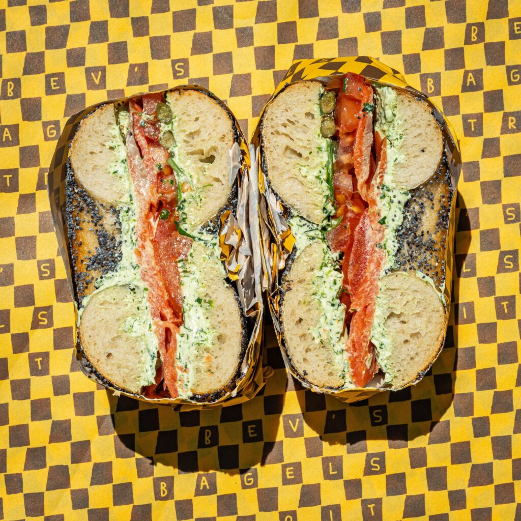 Max Sussman’s pop-up Bev’s Bagels bringing deliciousness to Detroit Bookfest! - Bevs SalmonsInTheStream photo by Mark Kurlyandchik Booth One Creative