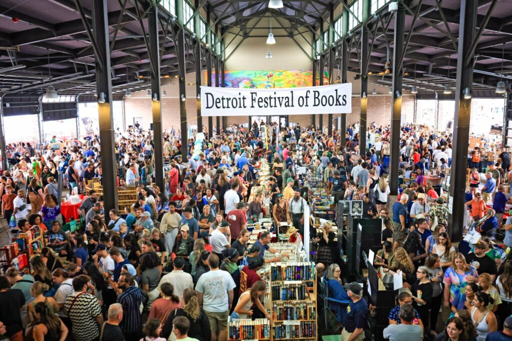 Donate to Detroit Bookfest Image 1 Donate to Detroit Bookfest - Thousands of readers gather each year at Detroit Bookfest in Detroits Eastern Market. Photo by Debbie Maciolek