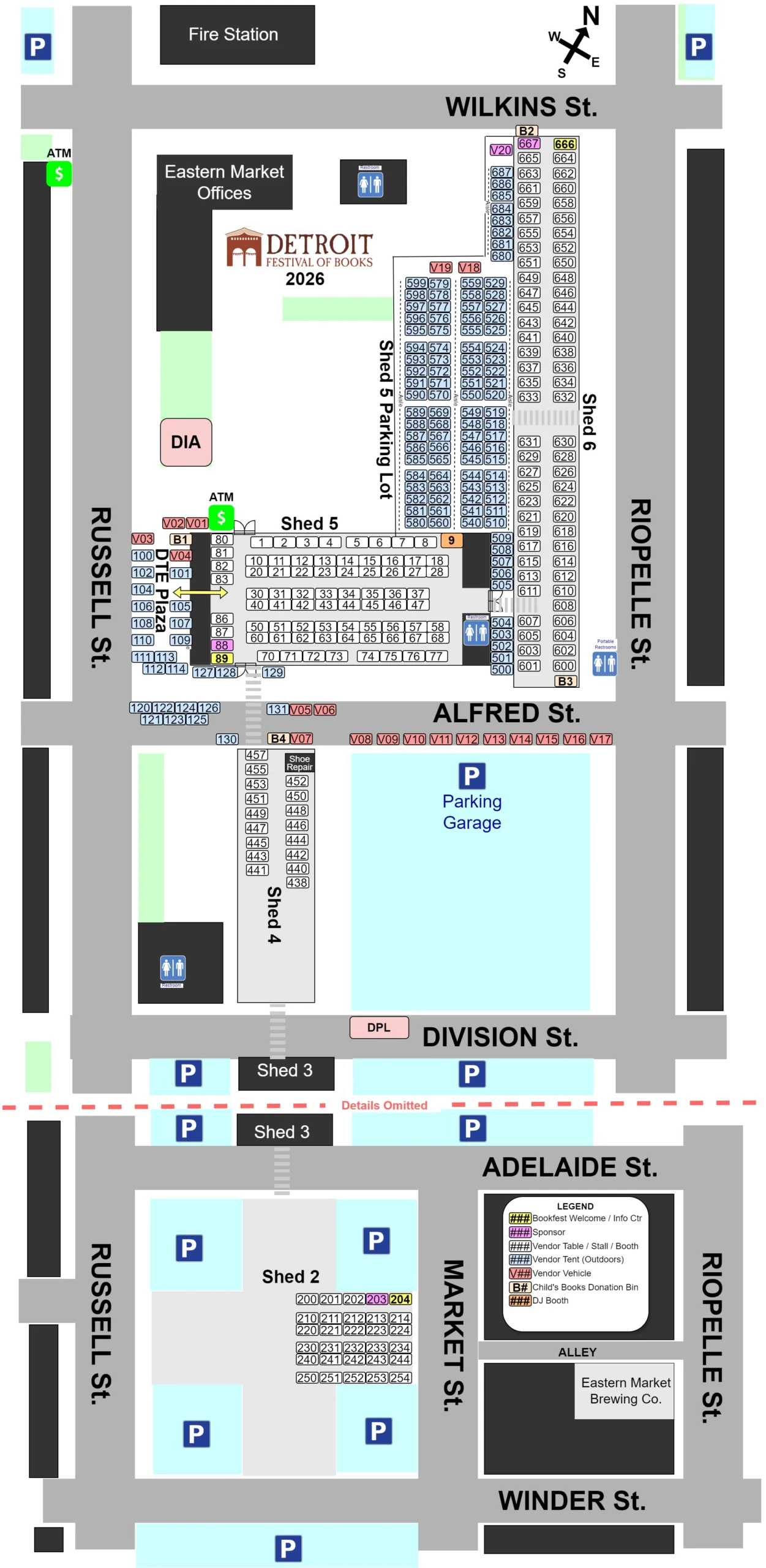 2026 Vendor Map Image 1 2026 Vendor Map - DetroitBookfestMap 2026 07 15a scaled